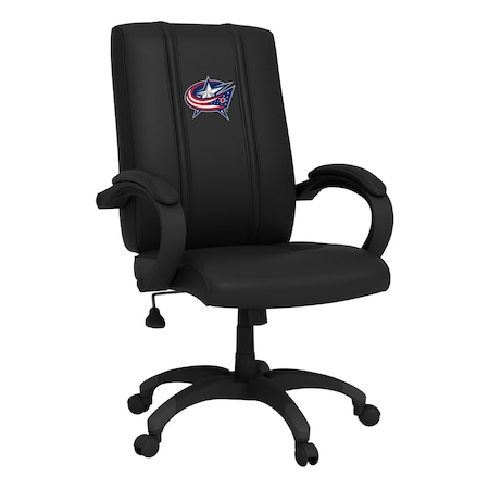 Dreamseat Office Chair 1000 with Columbus Blue Jackets Logo XZOC1000-PSNHL40080